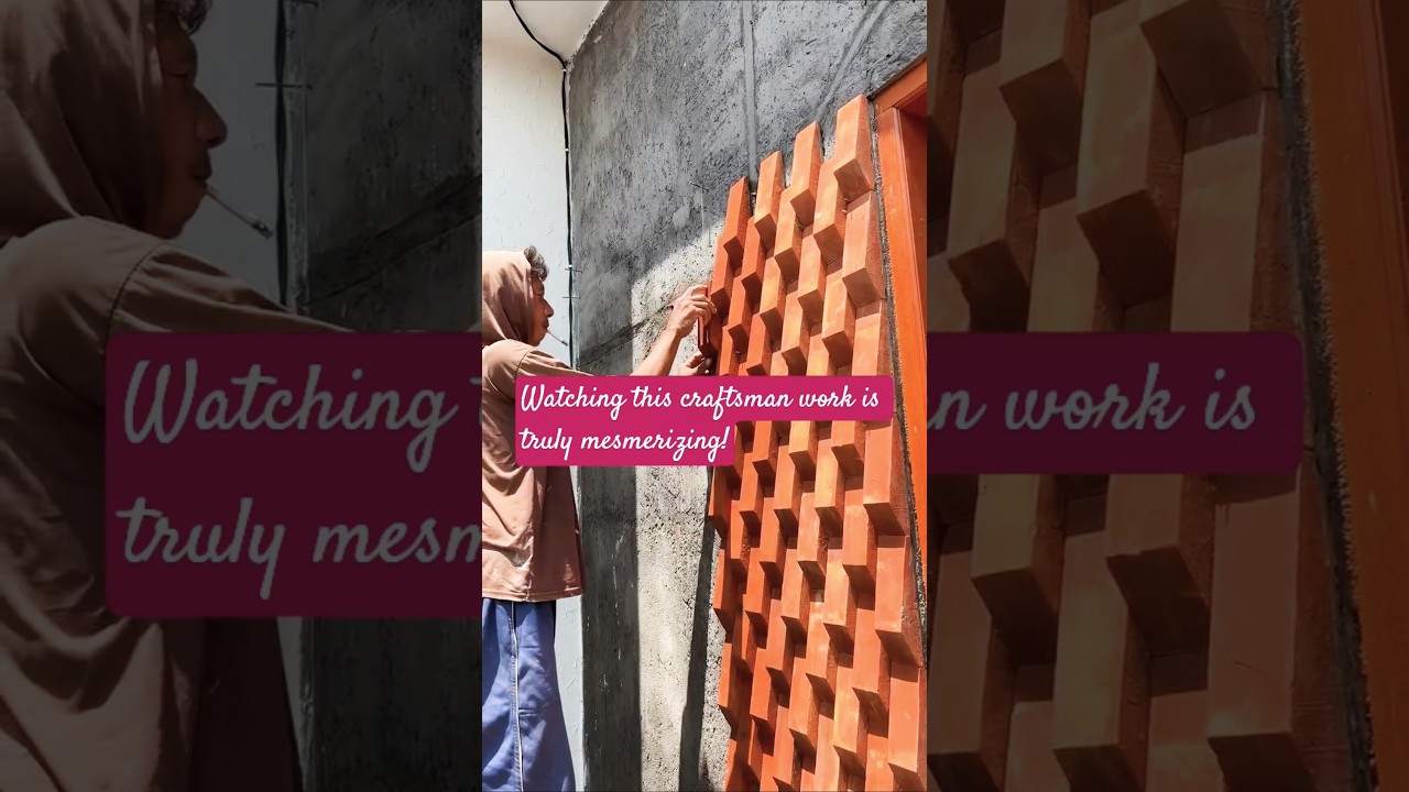 Meticulous Craftsmanship: Building a Stunning 3D Brick Wall