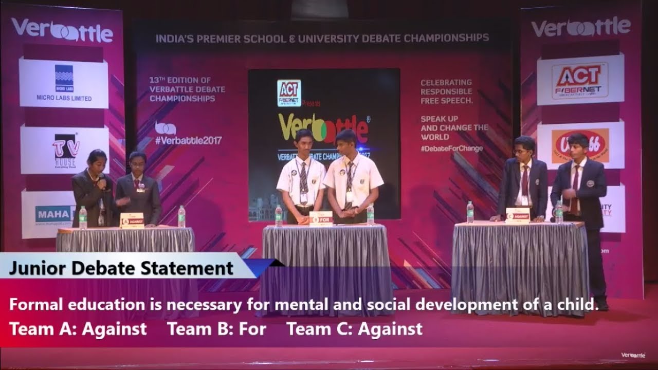 Verbattle Debate Championship 2017 - Kannada Confrontation Debate.