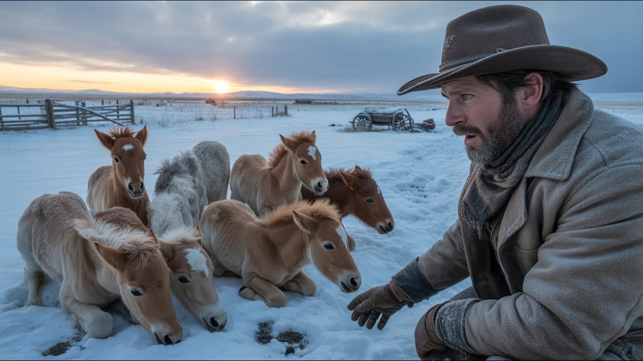 At Sunrise, a Cowboy Found 8 Foals Freezing in the Snow —Why They Were Left There Was Hidden Purpose
