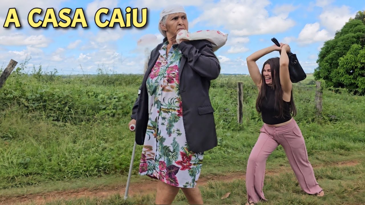 NORA   MALTRATA   MENDIGA   SEM   SABER  QUE  ERA   A  SOGRA  DISFARÇADA /  a casa caiu