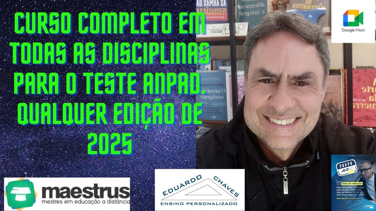 Curso completo 2025 para as provas do teste Anpad