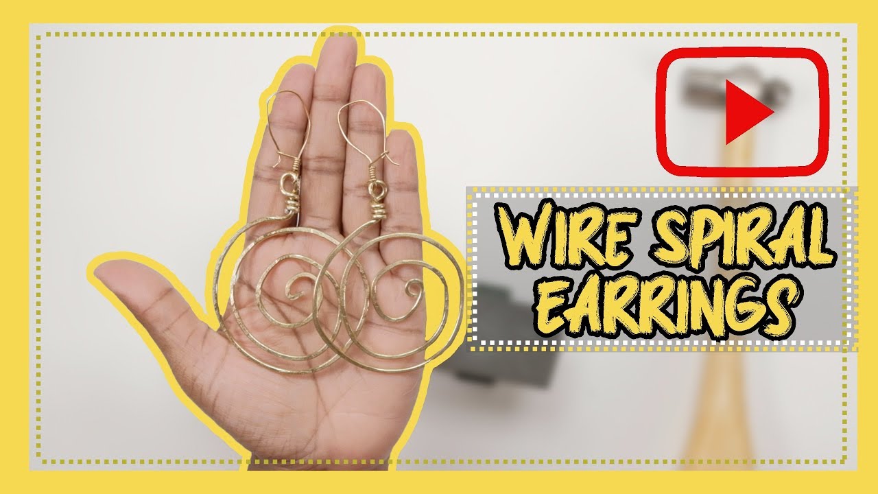 Easy DIY Wire Spiral Earrings | Learn to Use an Anvil Too