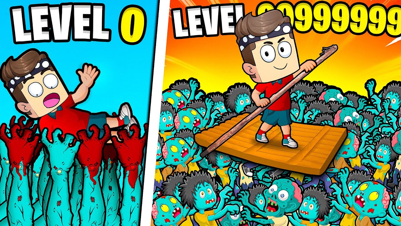 Ich habe ein MAX LEVEL ZOMBIE FLOß gebaut in Zombie Raft!