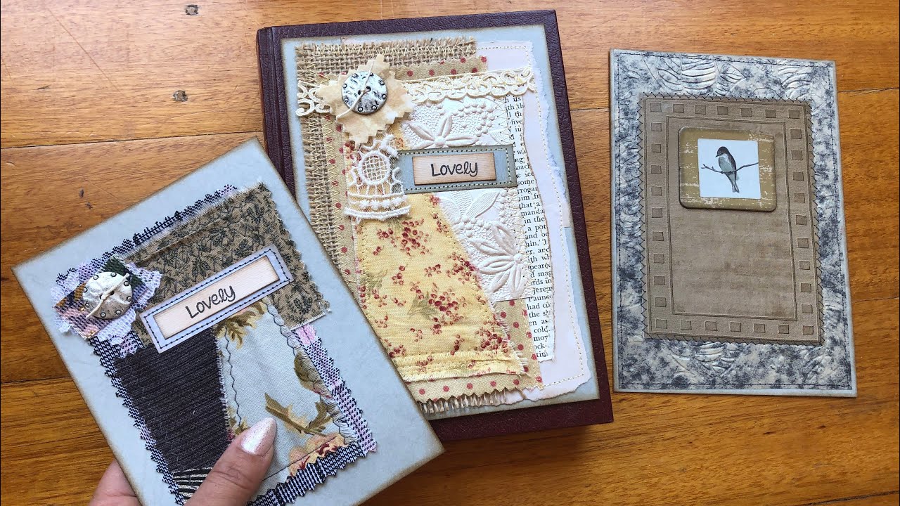 Tutorial - Embellishing the Cover (for Junk Journals or Book Covers)