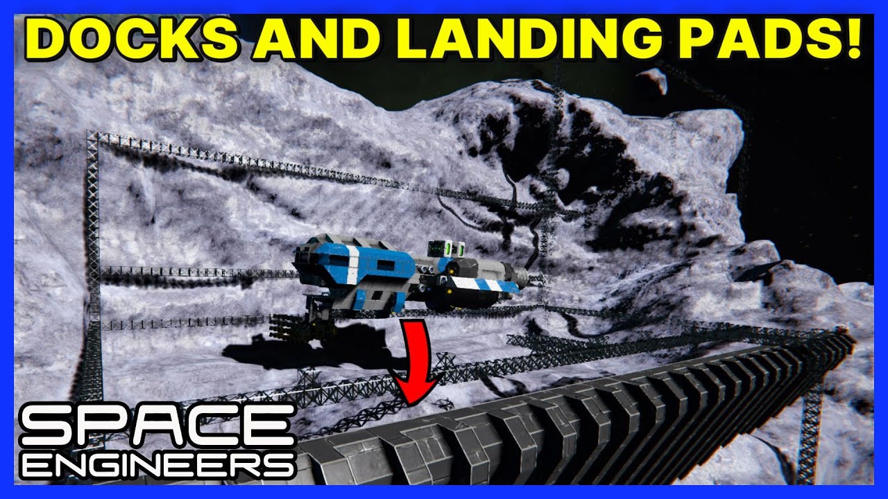 Планирование доков и посадочных площадок (НИОКР) — Vanilla SPACE ENGINEERS Survival — Эпизод 29