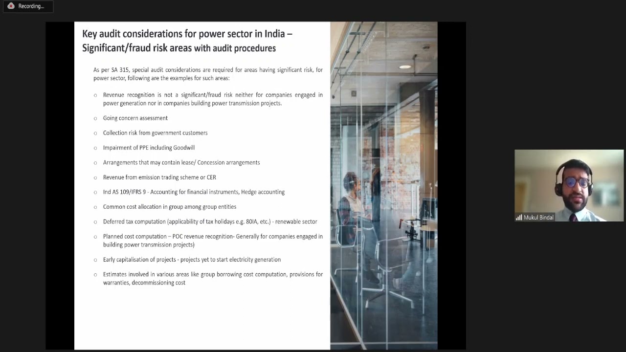 Webinar on &ldquo;Key Considerations in Audit of Power Sector&rdquo; - 04052023