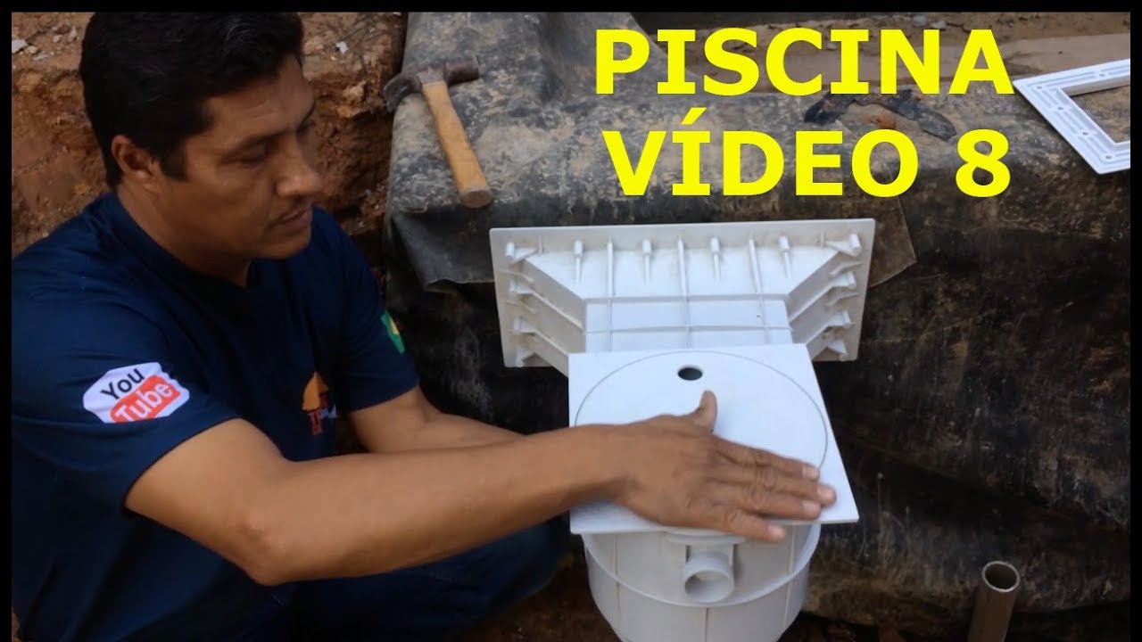 UMA PEÇA MUITO IMPORTANTE NA HORA DE FAZER A PISCINA! - COLETOR DE FOLHAS SKIMMER - PISCINA VÍDEO 8!