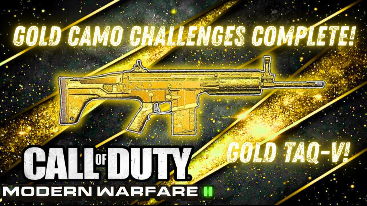 Completing The GOLDEN CAMO MASTERY CHALLENGES For The TAQ-V! - | Call Of Duty Modern Warfare II