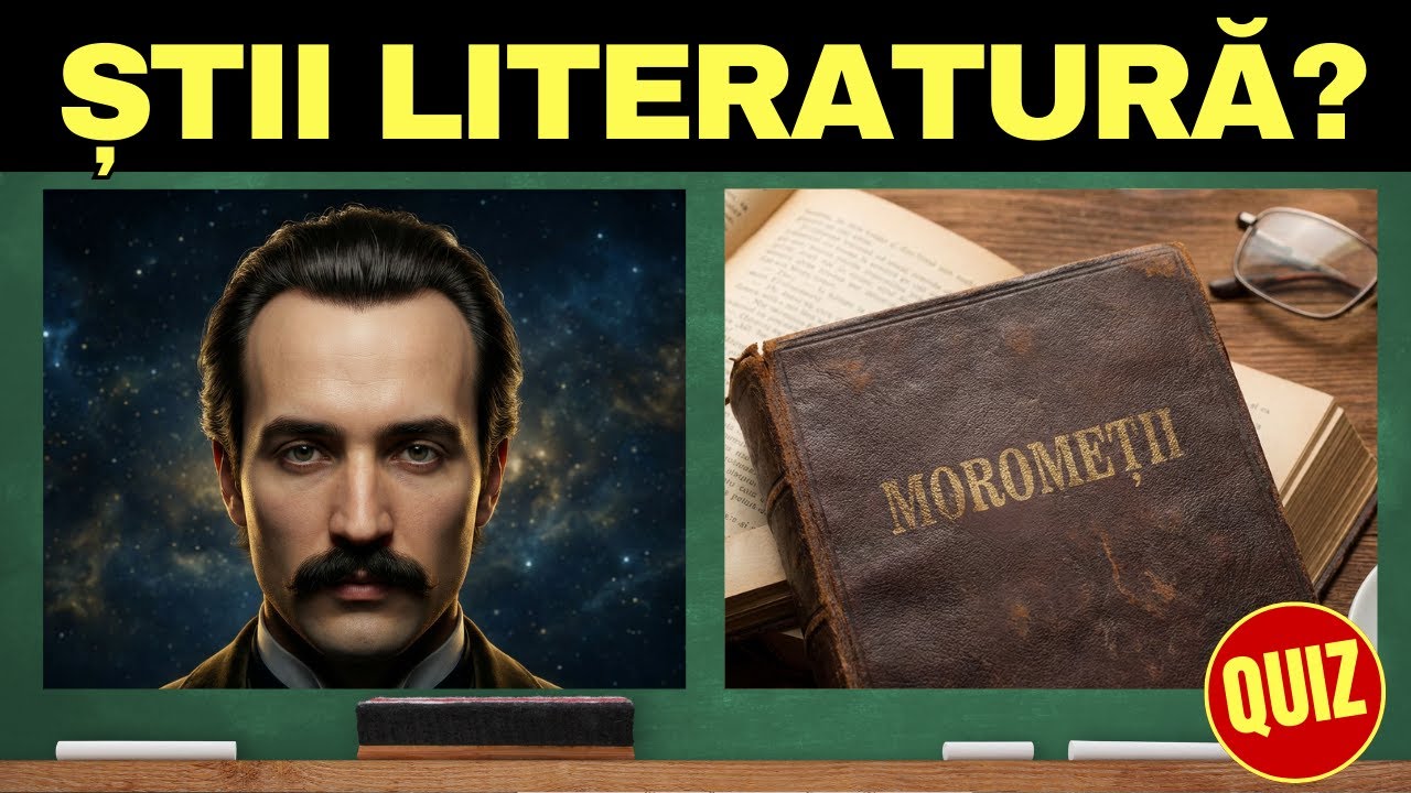 Quiz LITERATURĂ: Recunoști autorul sau opera? 50 de întrebări de Cultură Generală