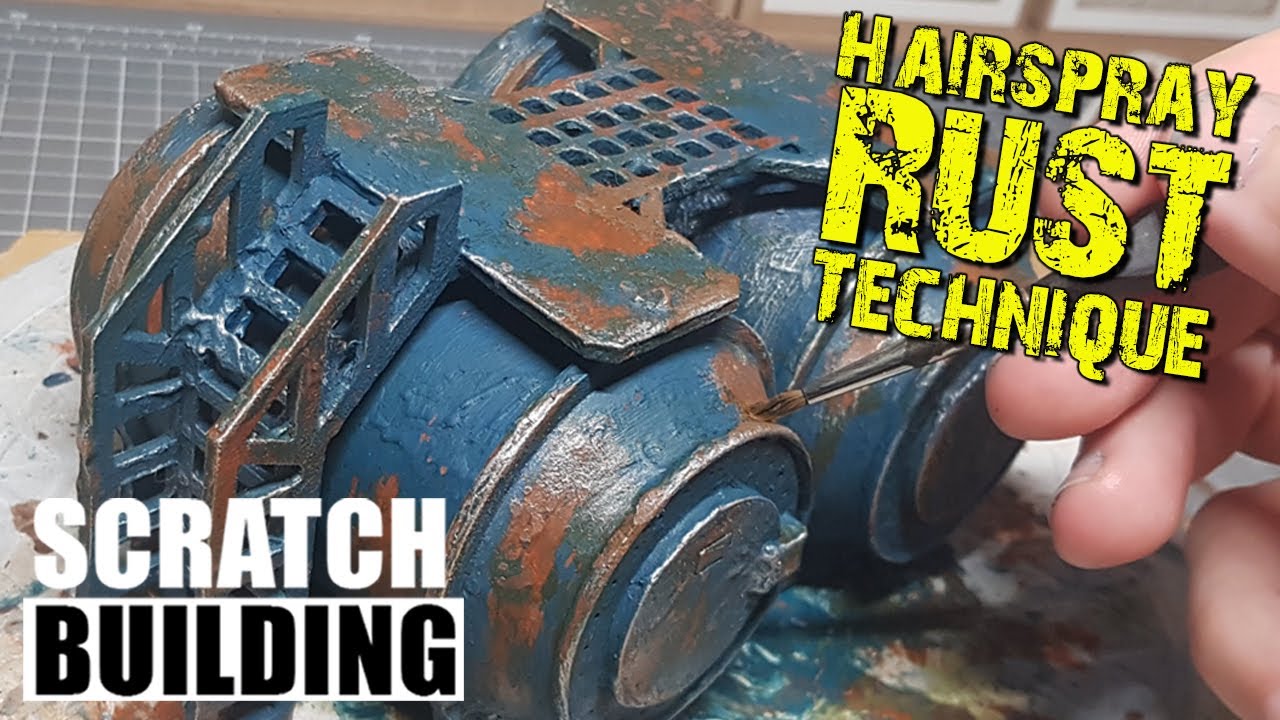 Turn Soda Cans into Industrial Terrain for Warhammer 40k - Hairspray Rust Technique