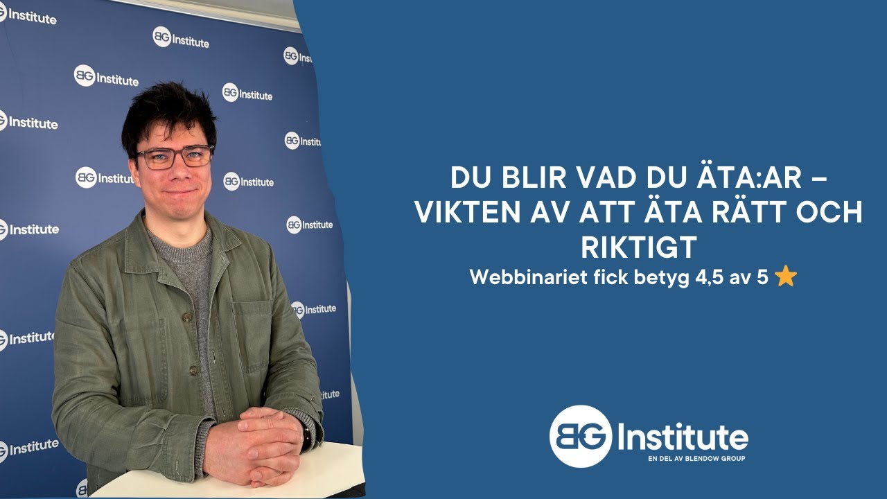 Du blir vad du ÄTAar – vikten av att ÄTA rätt och riktigt