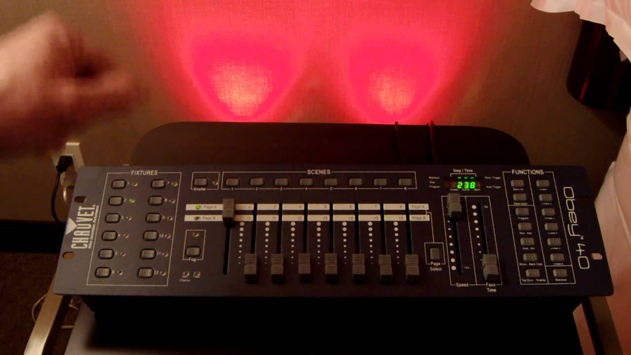 Как записывать сцены на Chauvet Obey 40