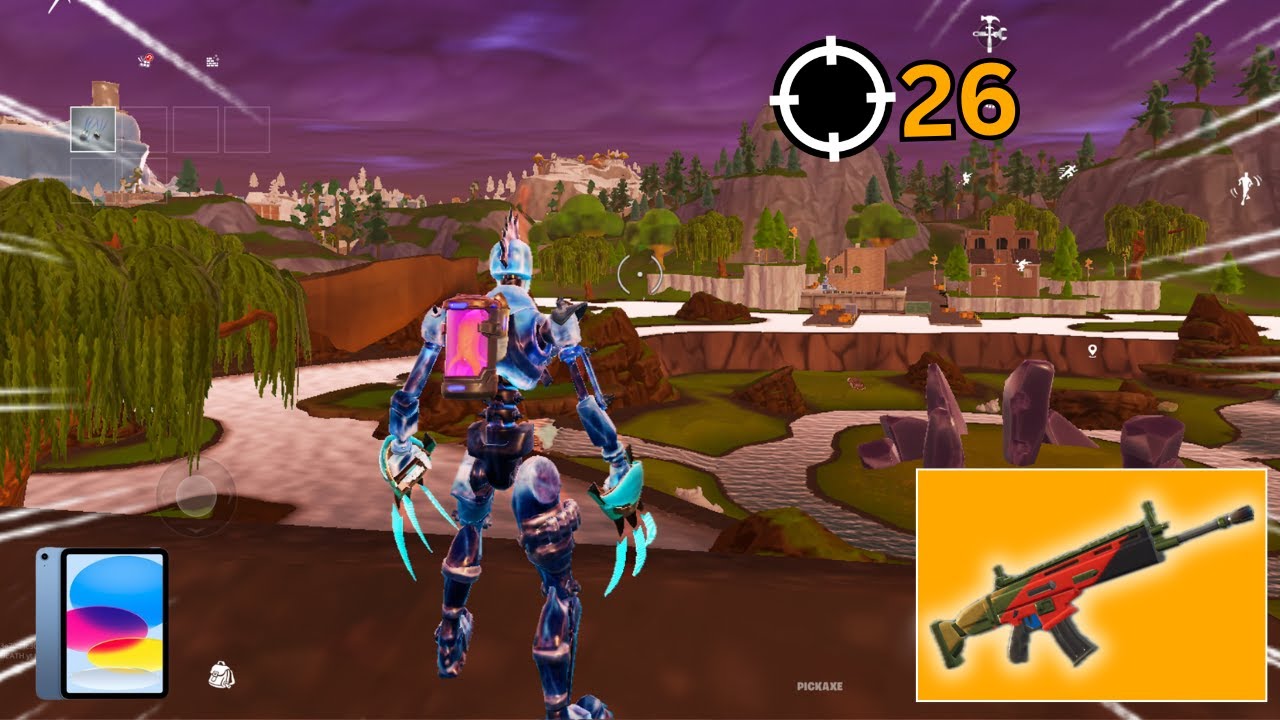 iPad 11th Gen 60 FPS Fortnite Mobile Reload Gameplay *26 Elimination duo Wins *NEW Chapter 7 Season