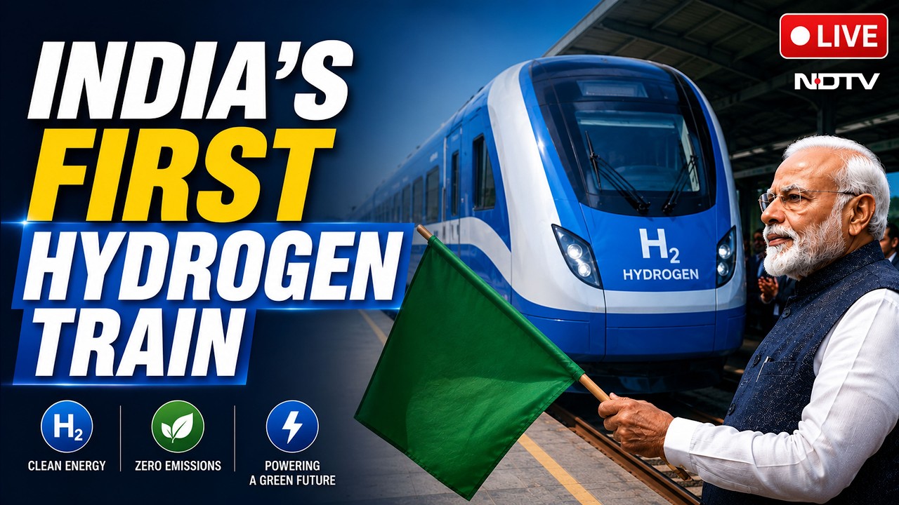 LIVE: PM Modi To Flag Off India's First Hydrogen Train | PM Modi LIVE Now | PM Modi LIVE