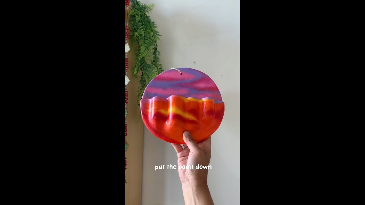 How to craft a work of ART from air dry clay 🤤