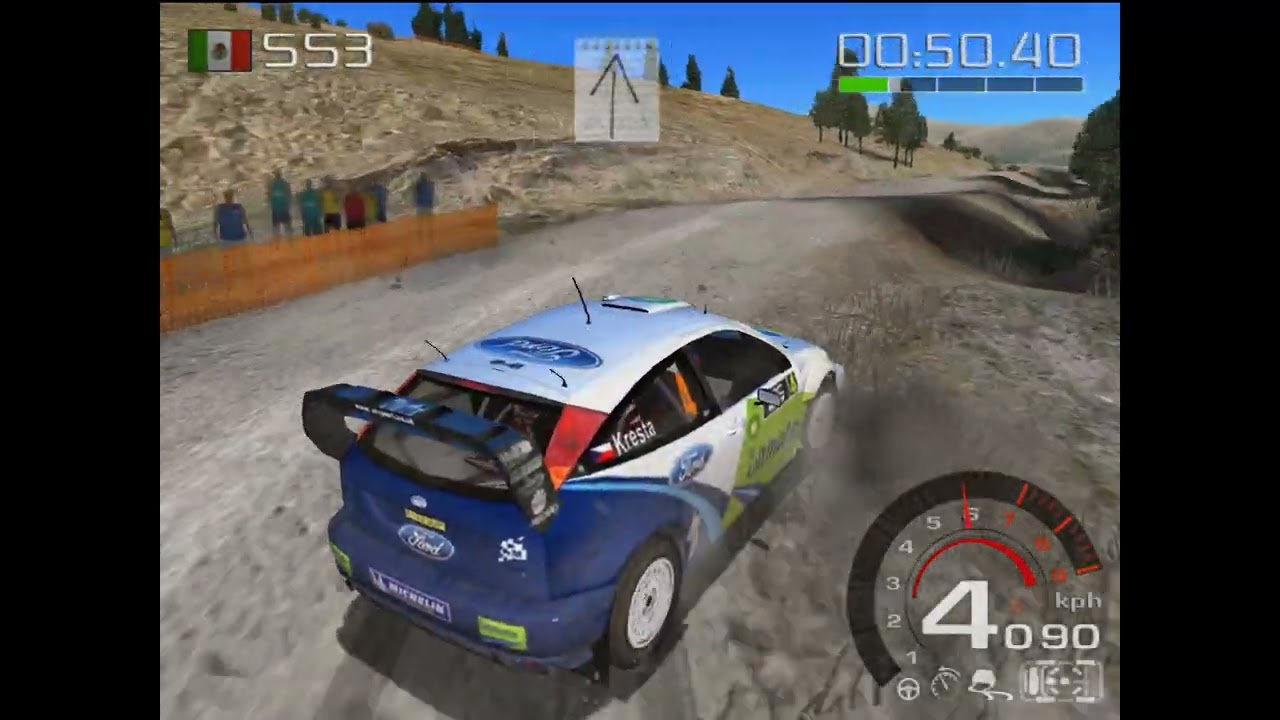 WRC Rally Evolved PS2 Gameplay Mexico