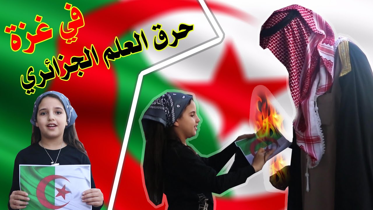 حرق علم الجزائر في غزة 🇩🇿تجربة اجتماعية