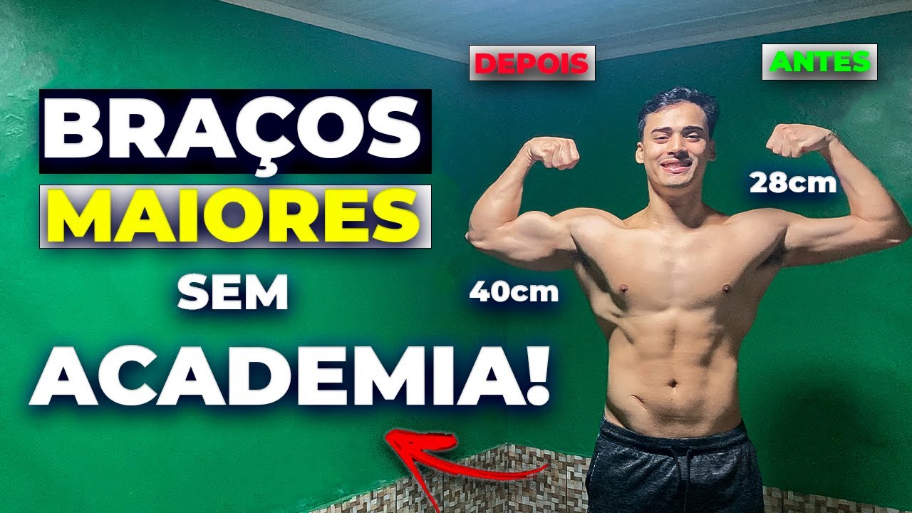 BRAÇOS MAIORES EM QUALQUER LUGAR! (SEM ACADEMIA)