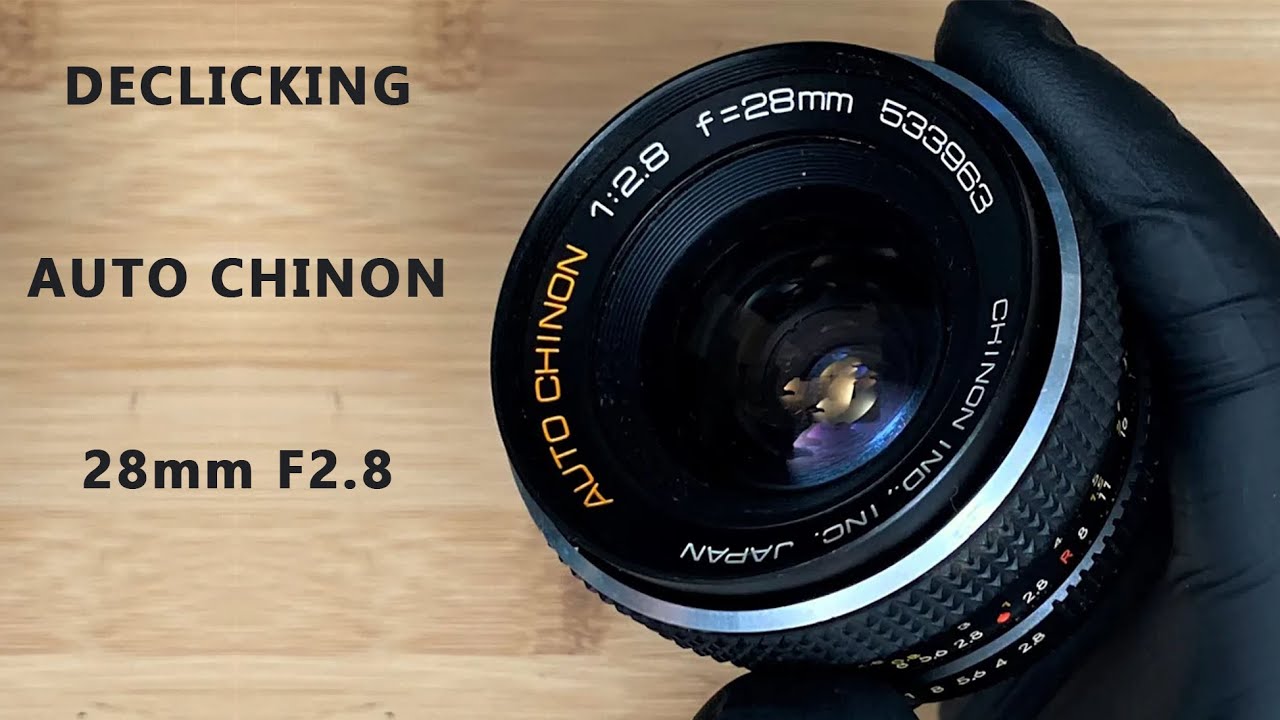 How To Declick Auto Chinon 28mm F2.8 Orange M42 Mount Lens ( DIY Cinemod Tutorial)