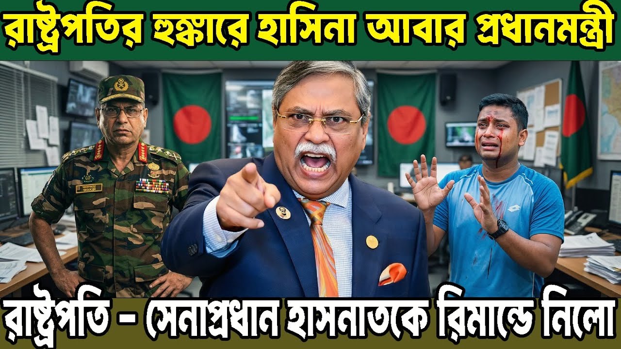 হাসনাতকে রিমান্ডে নিলো সেনাপ্রধান আর রাষ্ট্রপতি / ajker khobor jamuna tv / ajker khobor somoy tv