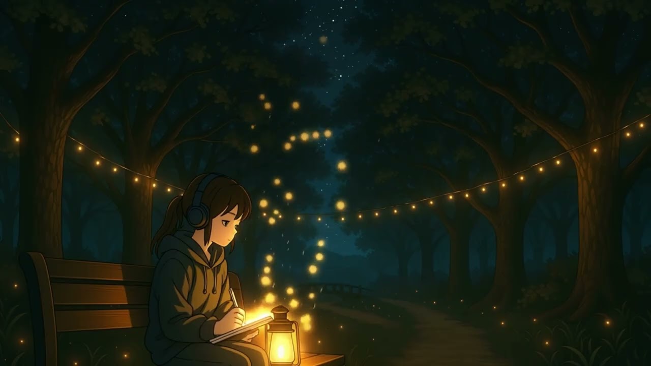 3AM Lo-Fi Forest Focus 🌲✨ | Deep Study, Calm Writing & Night Walk Ambience