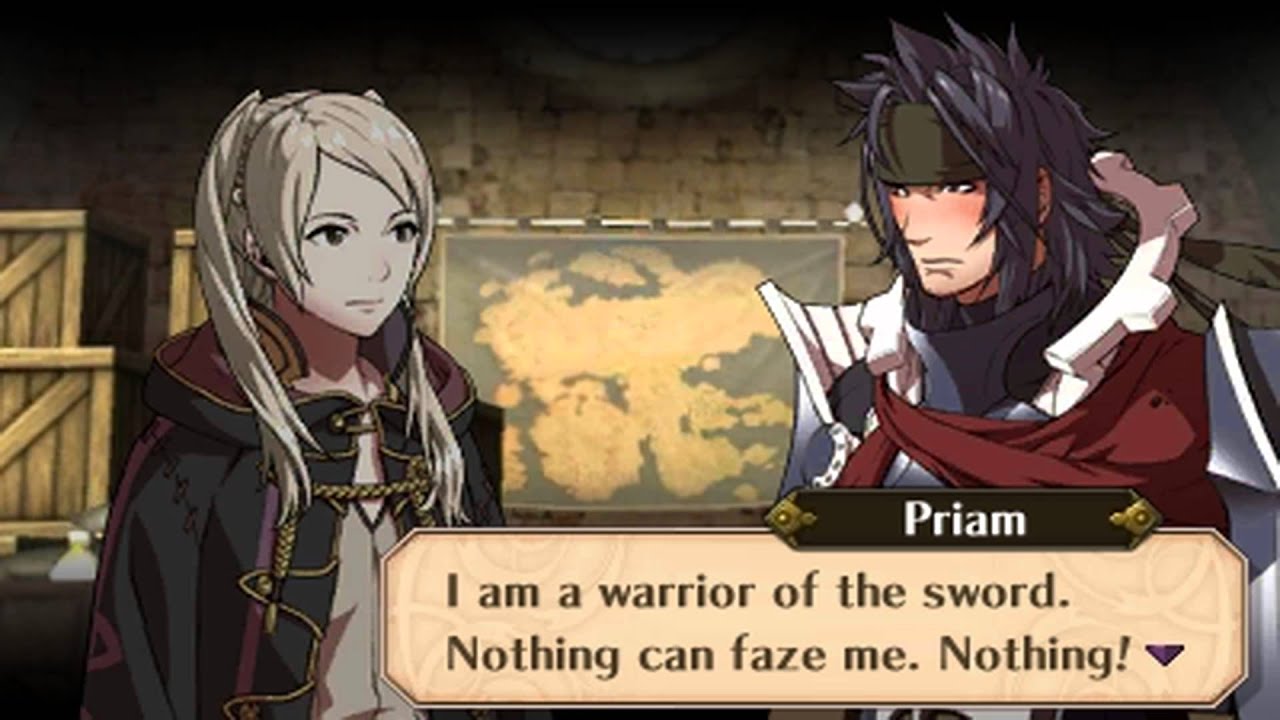 Fire Emblem Awakening - Female Avatar (My Unit) & Priam Support Conversations