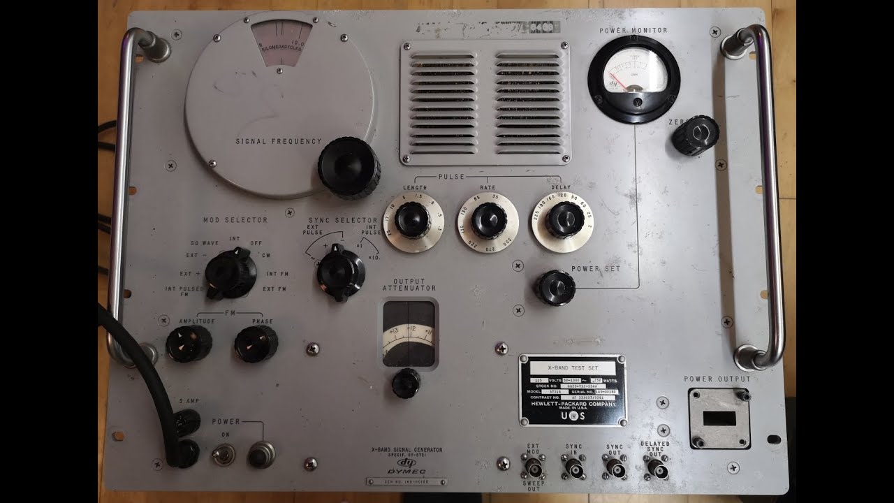 Ремонт и разборка генератора сигналов X-диапазона HP Dymec DY-5731 от 8,6 до 10 ГГц