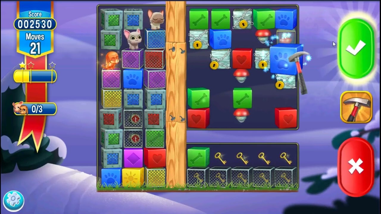 Pet Rescue Saga Level 6136 - NO BOOSTERS | SKILLGAMING ✔️