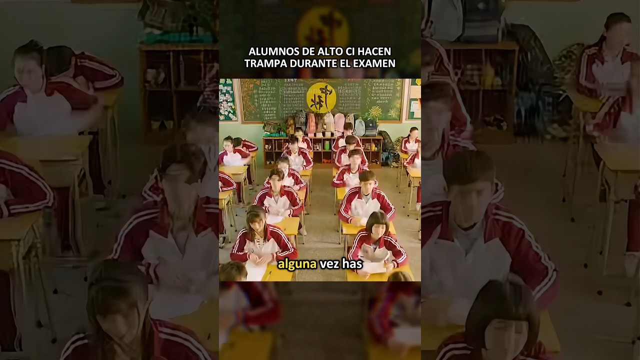 Alumnos de alto CI hacen trampa durante el examen #peliculas #resumen