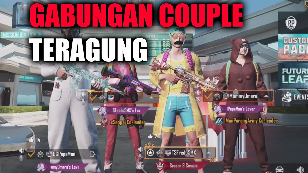 GABUNGAN FREDO & MIJA + MANPA & WIFE | PUBG MOBILE