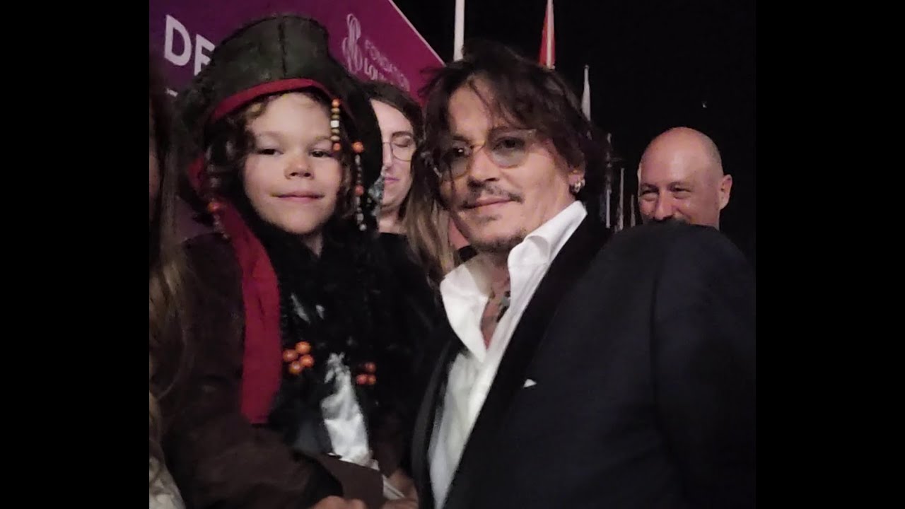 Meeting with Johnny Depp/who does his Jack Sparrow voice for my son to Deauville 5th september 2021
