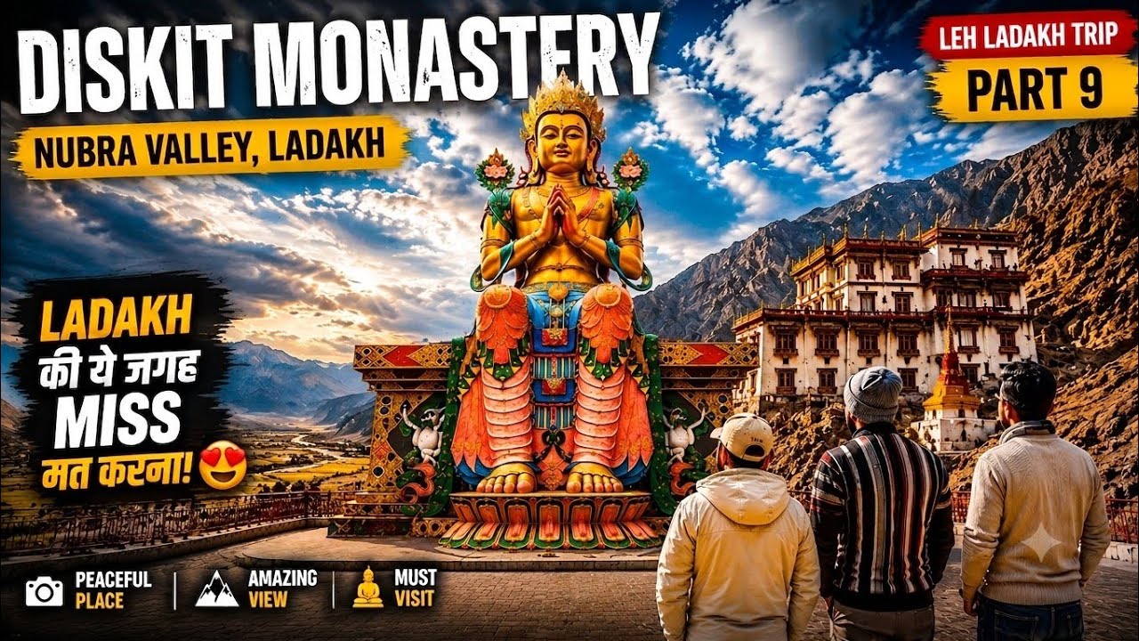 Diskit Monastery 😍 | Ladakh Aao To Is Amazing & Peaceful Place Ko Miss Mat Karna! ❤️