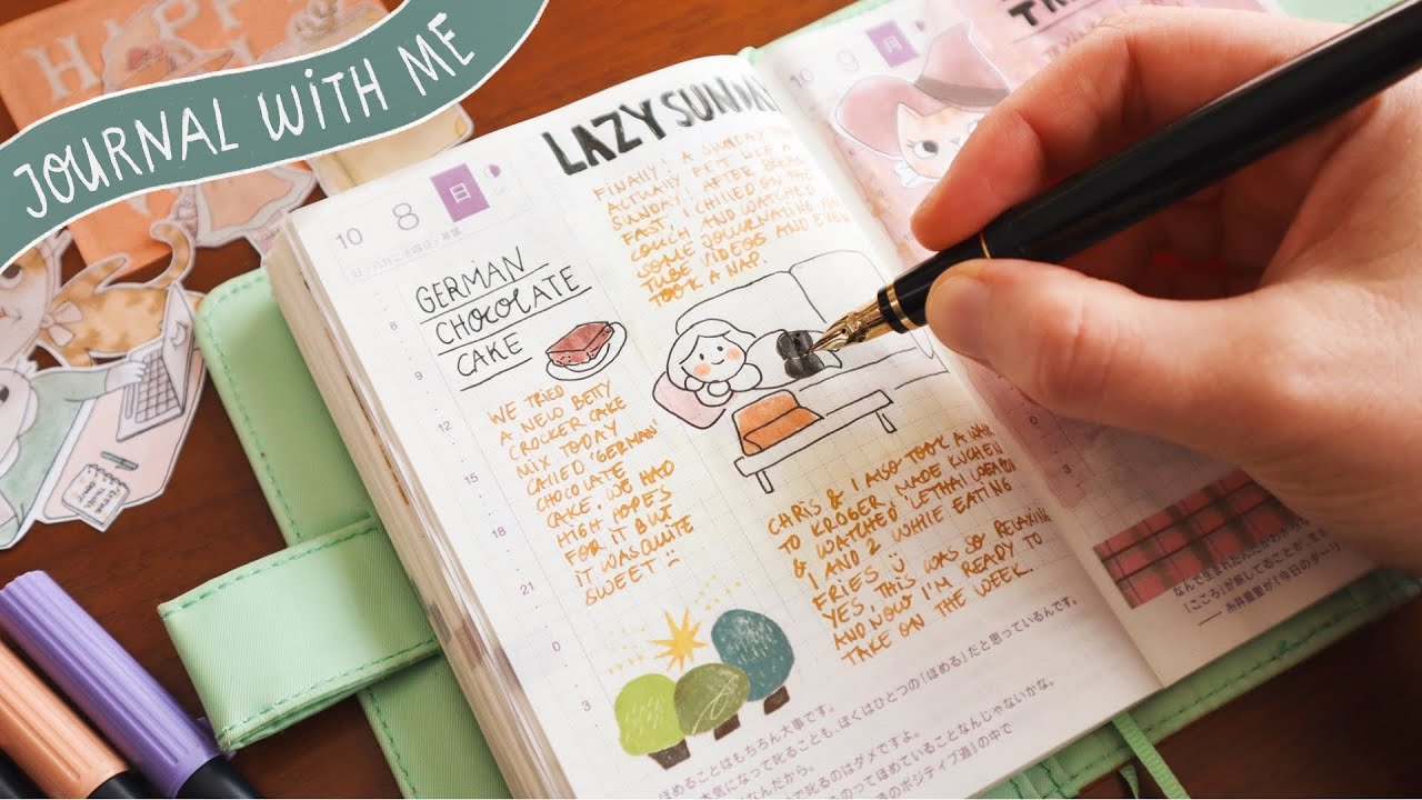 Relaxed Journal With Me | Hobonichi Daily Journal