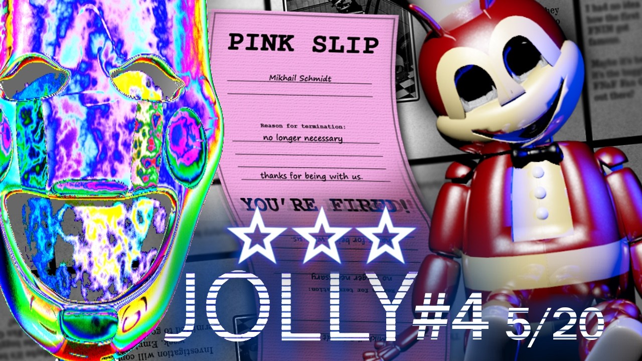 COMPLETO LA NOCHE MÁS DIFÍCIL y MUCHOS EASTER EGGS | JOLLY NOCHE 7 / CUSTOM NIGHT 5/20