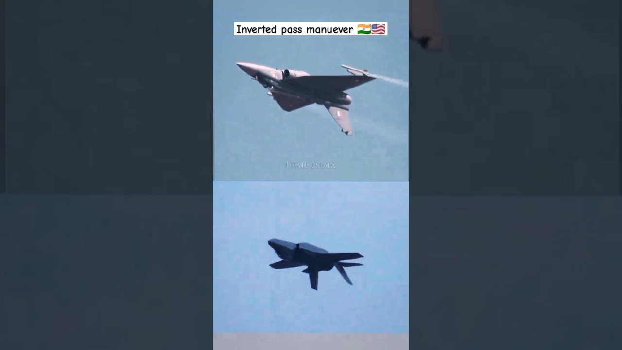LCA Tejas vs F 35 fighter jets manuever #airshow #tejasfighterjet #f35