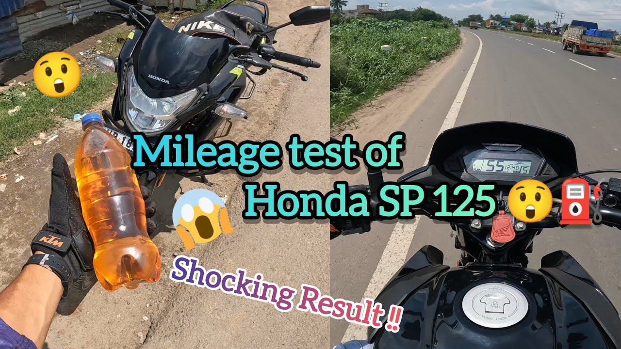 Mileage test of Honda SP 125 BS6  ⛽ | Shocking Result 😲 #honda #sp125