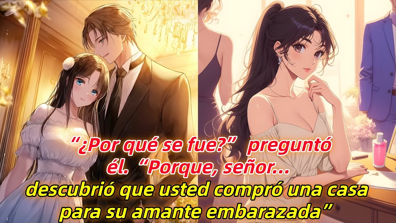 —¿Por qué se fue? —preguntó él.—Porque descubrió que compró una casa para su amante embarazada.