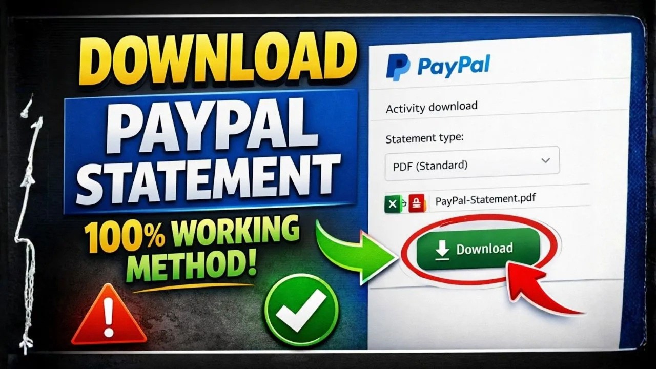 How To Download PayPal Statement (PDF & CSV) | Step-by-Step Guide 2026
