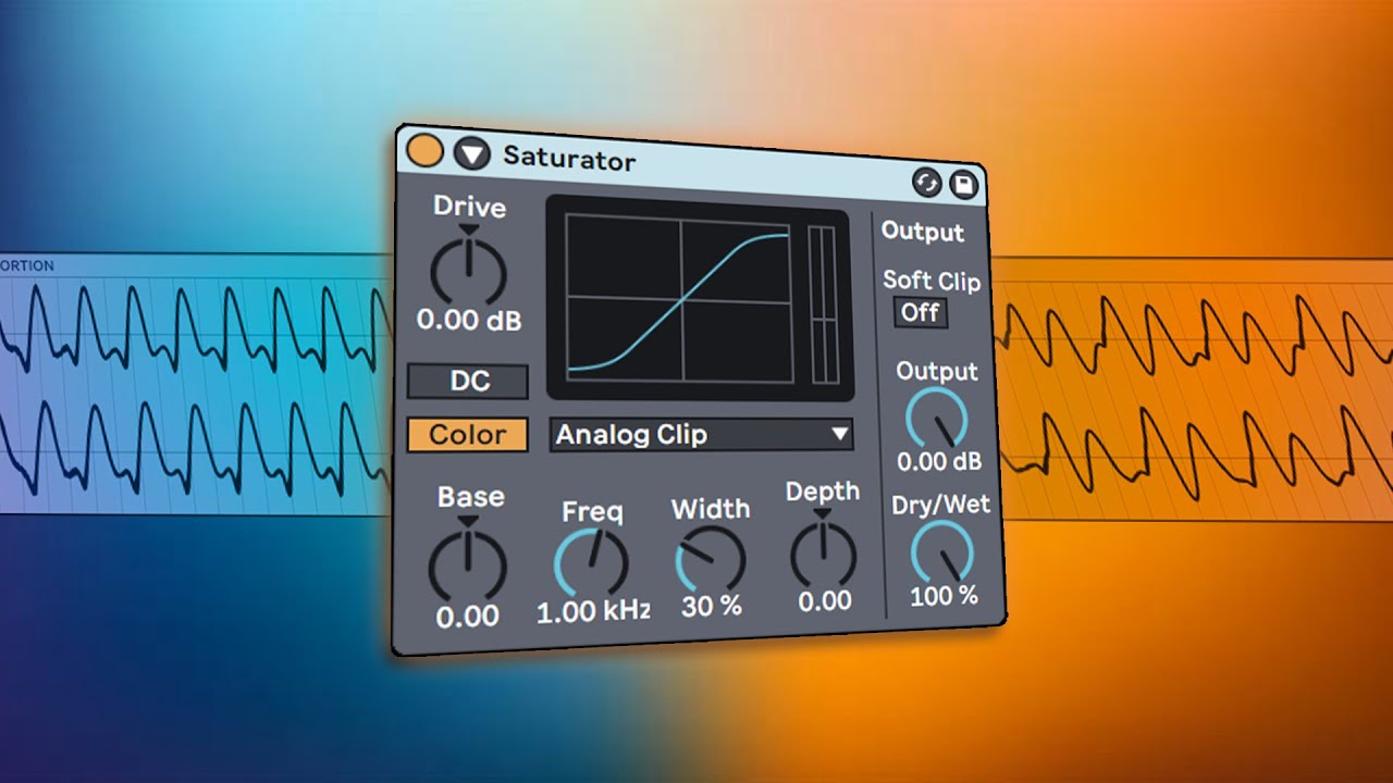 Объяснение эффектов Ableton DISTORTION