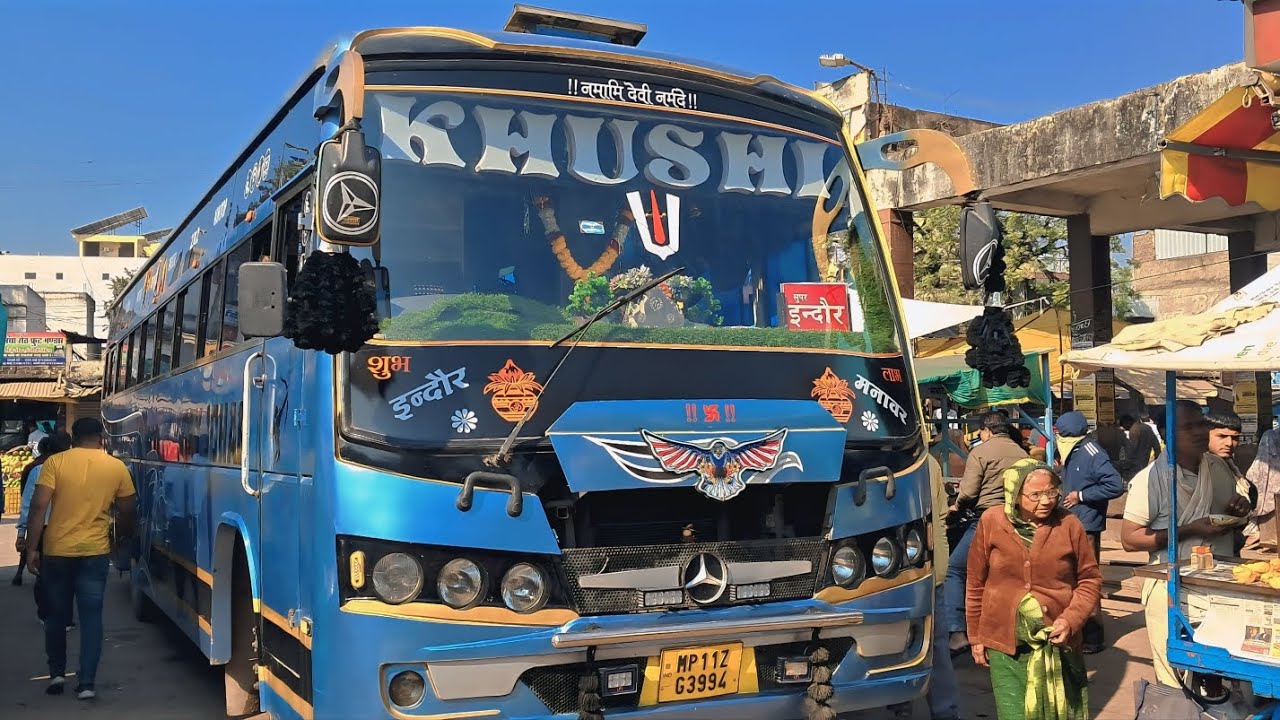 Highspeed & Crazy Bus Driving INDORE - MANAWAR in just 3 Hr |KHUSHI Non AC Bus Journey|RAJESH BHAIYA
