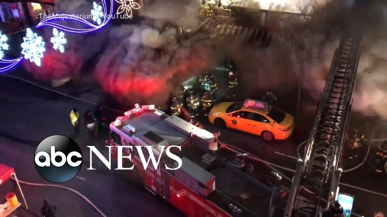 5 alarm fire engulfs city block in Queens