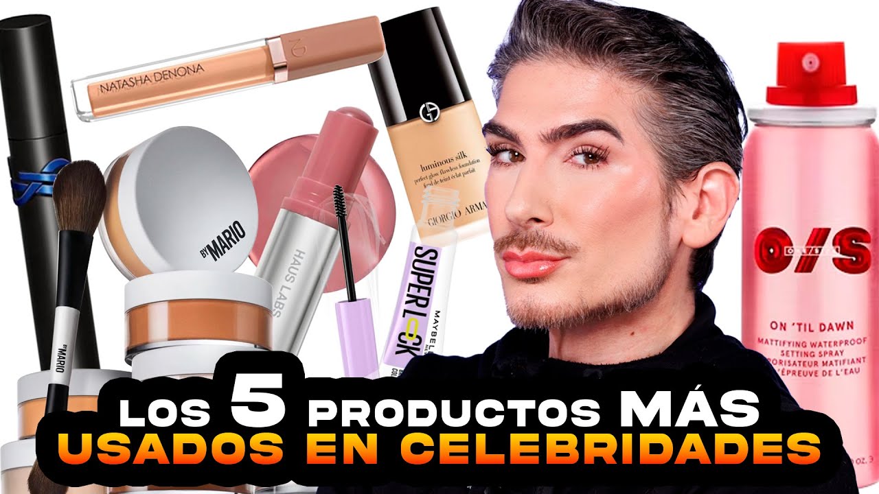 LOS 5 PRODUCTOS MAS USADOS POR LOS MEJORES MAQUILLADORES DEL MUNDO EN CELEBRIDADES