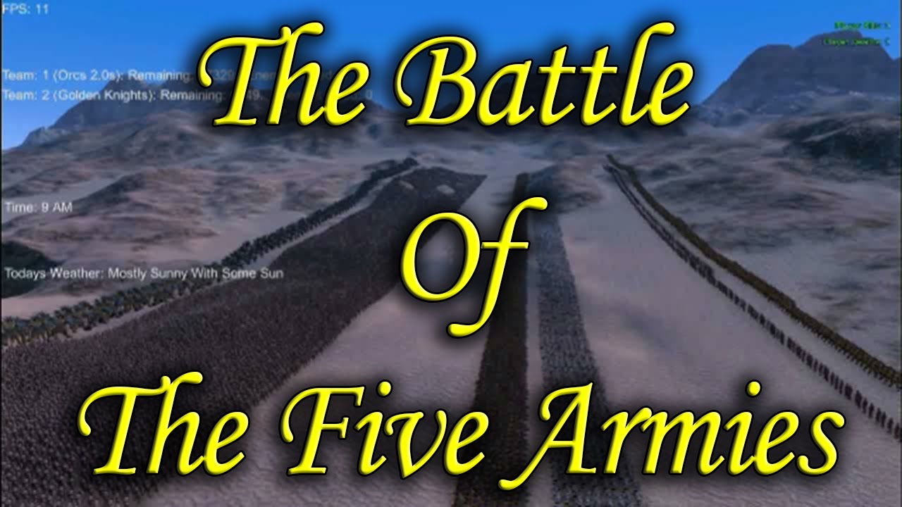 Ultimate Epic Battle Simulator Walkthrough - The Battle of The Five Armies ( UEBS PC Gameplay )