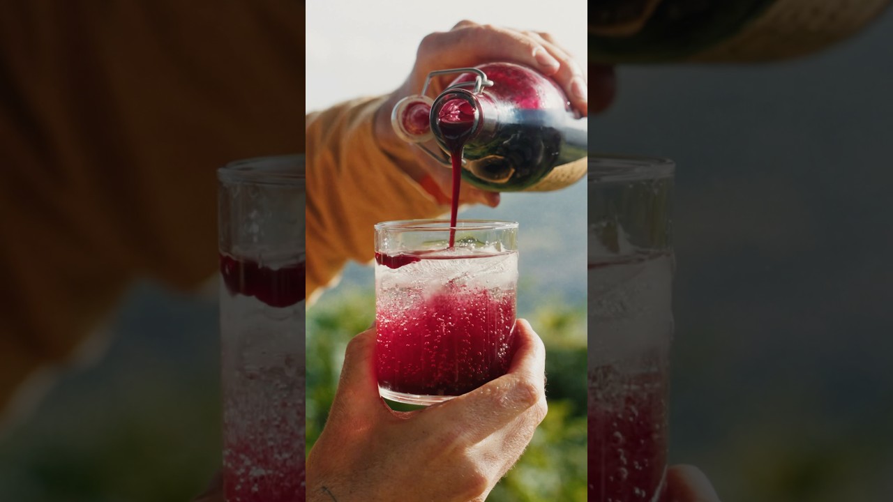 I think our daughter will love this drink, 2 Ingredient Ribena/blackcurrant cordial! #shorts 🌞