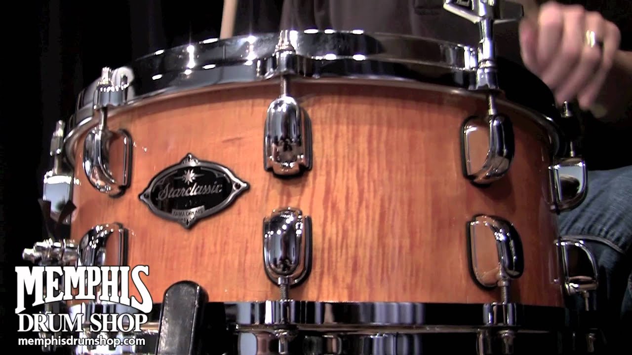Tama 14 x 6 Starclassic Performer Bubinga/Birch Snare Drum - Amber Curly Maple