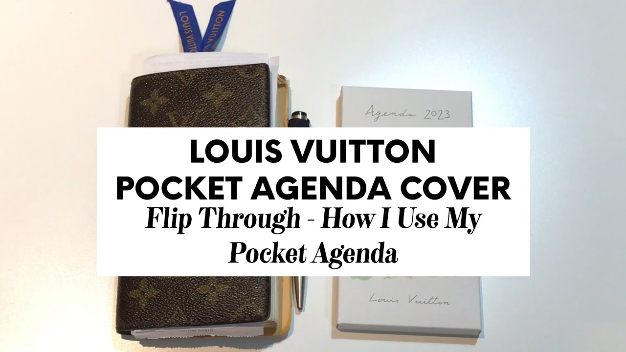 LOUIS VUITTON POCKET AGENDA COVER | FLIP THROUGH - HOW I USE MY POCKET AGENDA