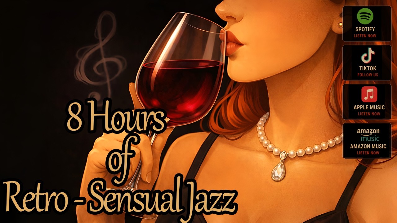 8 Hours of Retro Jazz Music 🫦🎷𝄞 — for Study, Relax & Romance 🔥