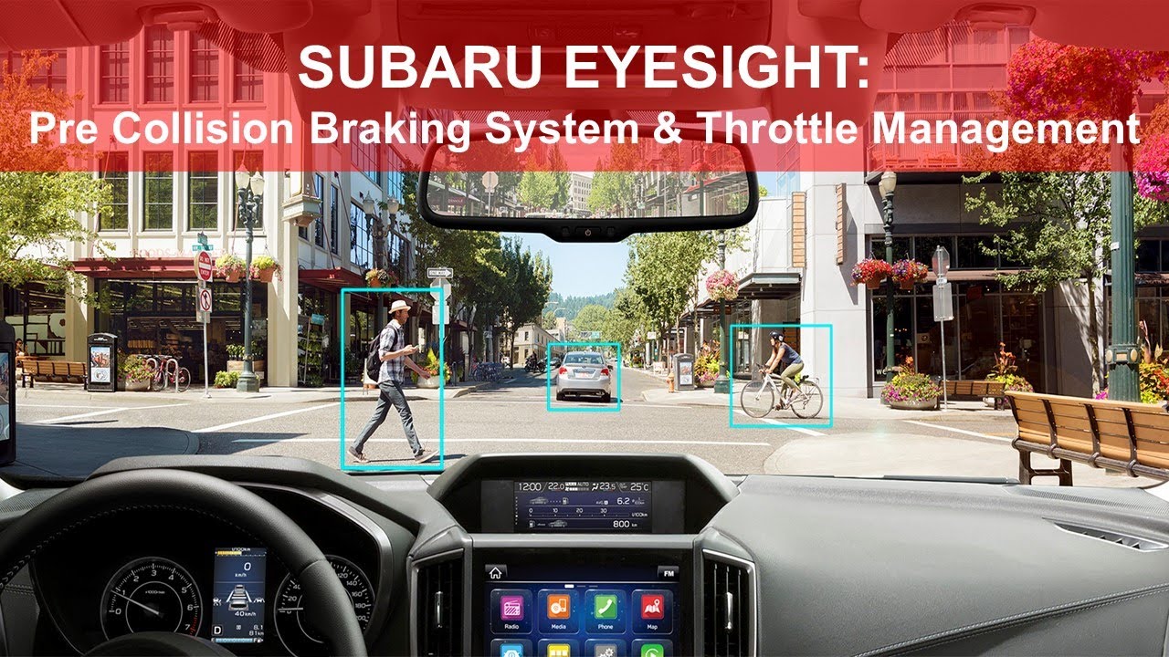 EyeSight Subaru: le funzioni Pre-collision Braking System e Pre-collision Throttle Management.