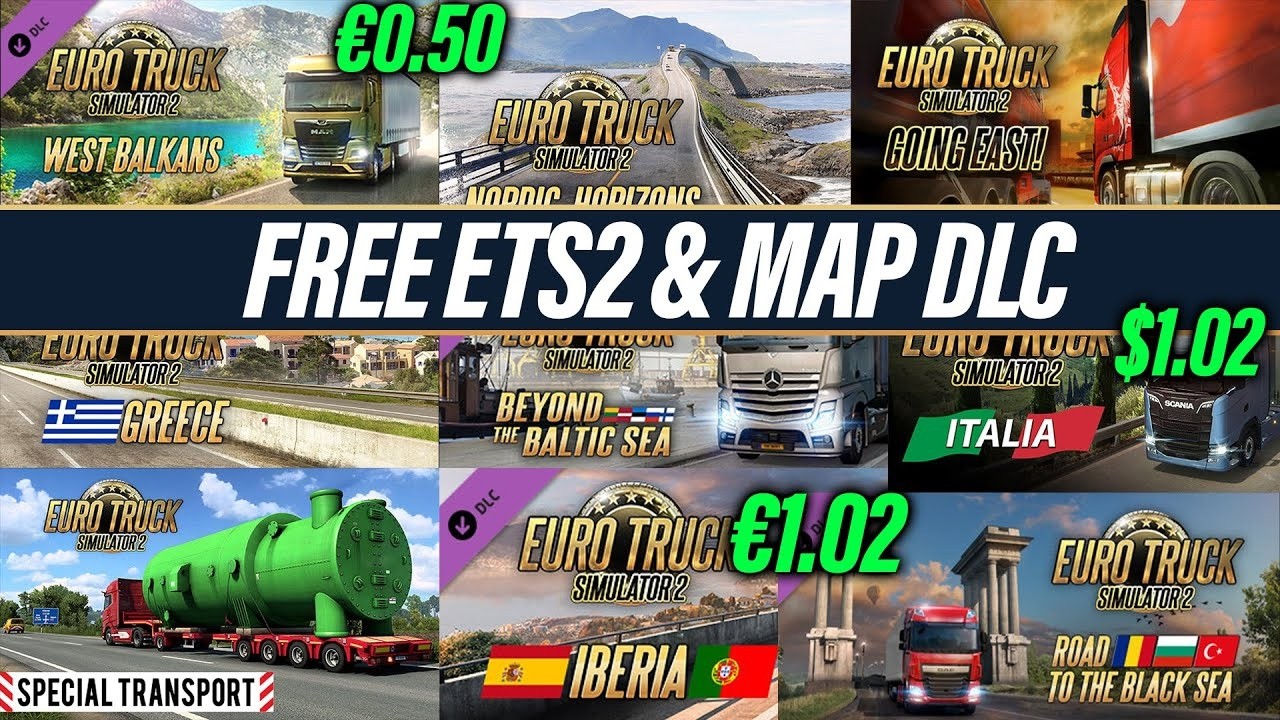 EURO TRUCK SIMULATOR 2 БЕСПЛАТНЫЕ DLC &mdash; ТОЛЬКО ДЛЯ ОДИНОЧНОЙ ИГРЫ!