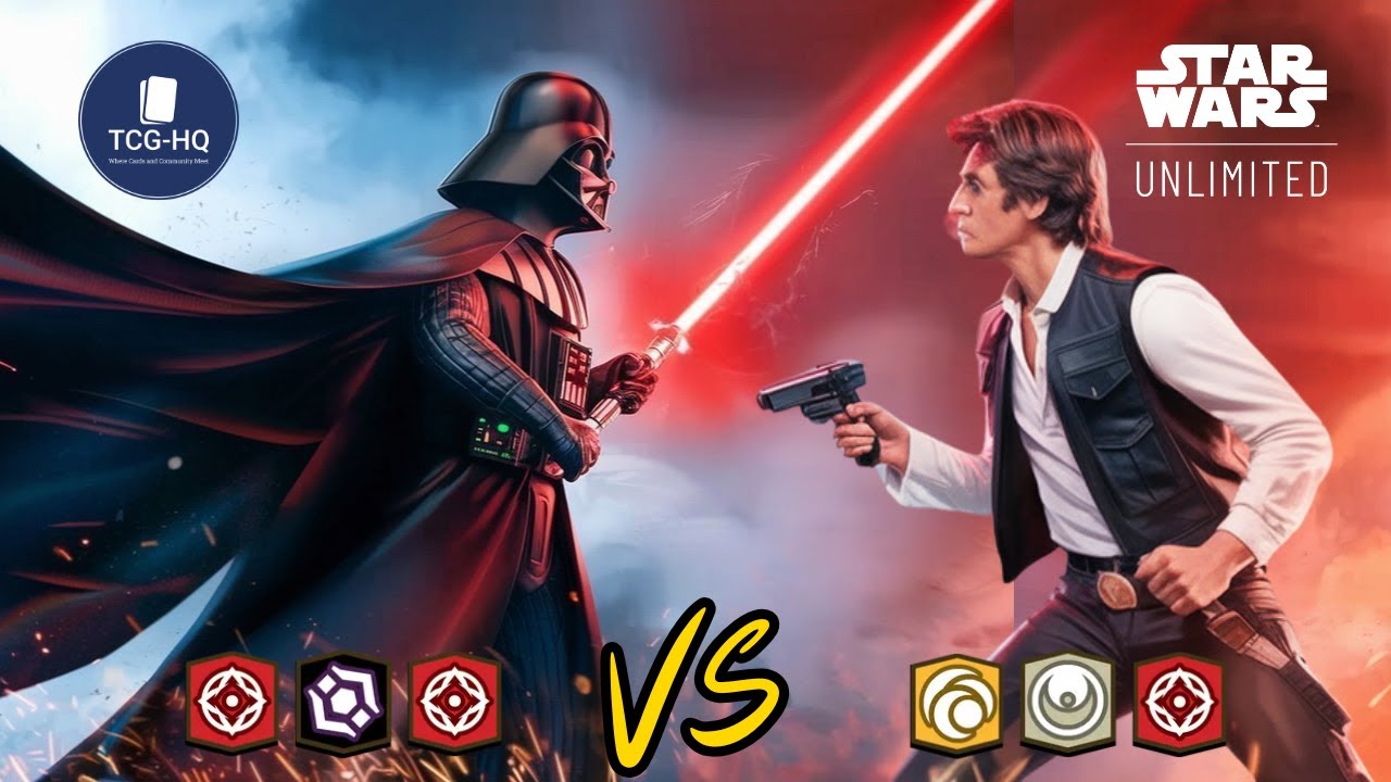 Aggression Darth Vader v Aggression Han Solo | Star Wars Unlimited Gameplay